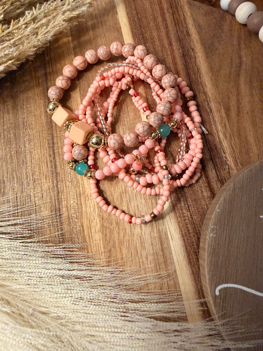 Bloom Bracelet Set (Pink)