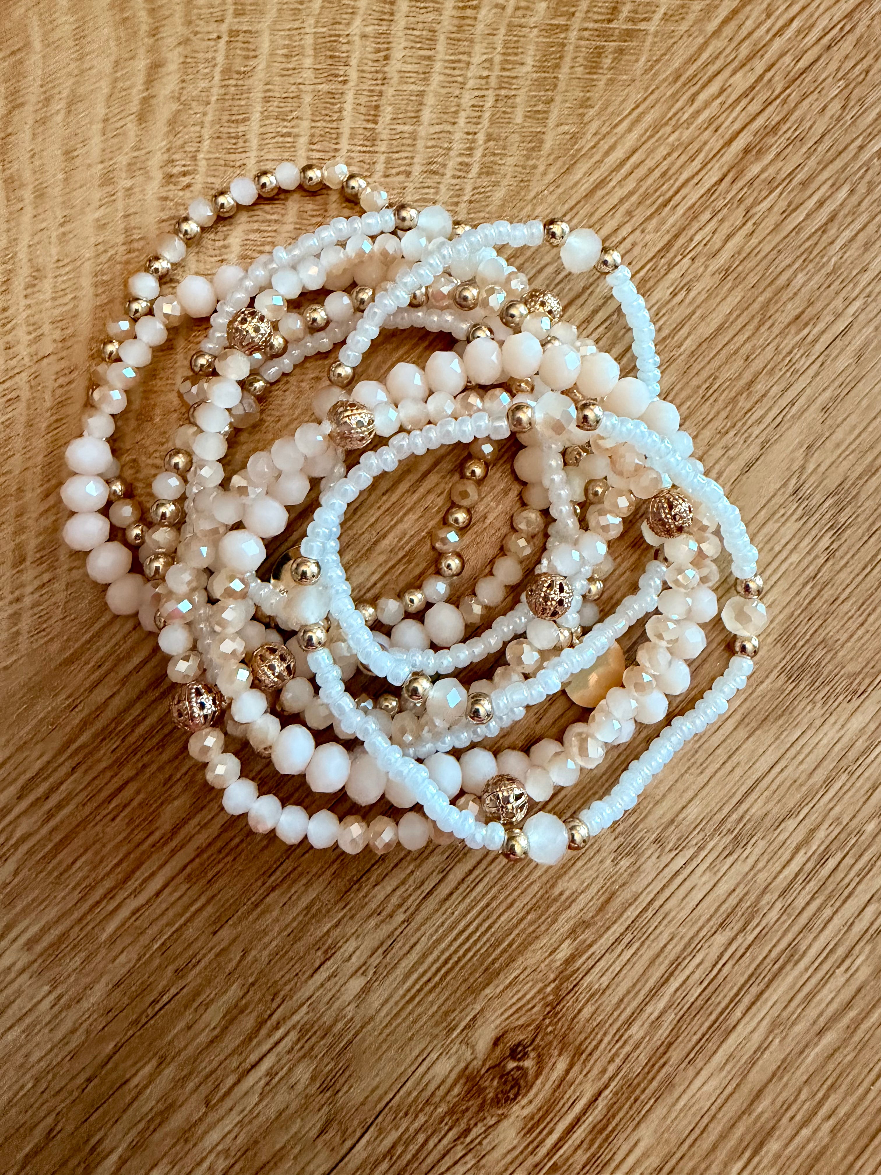 Cream bloom stack