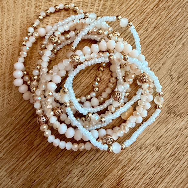 Cream bloom stack