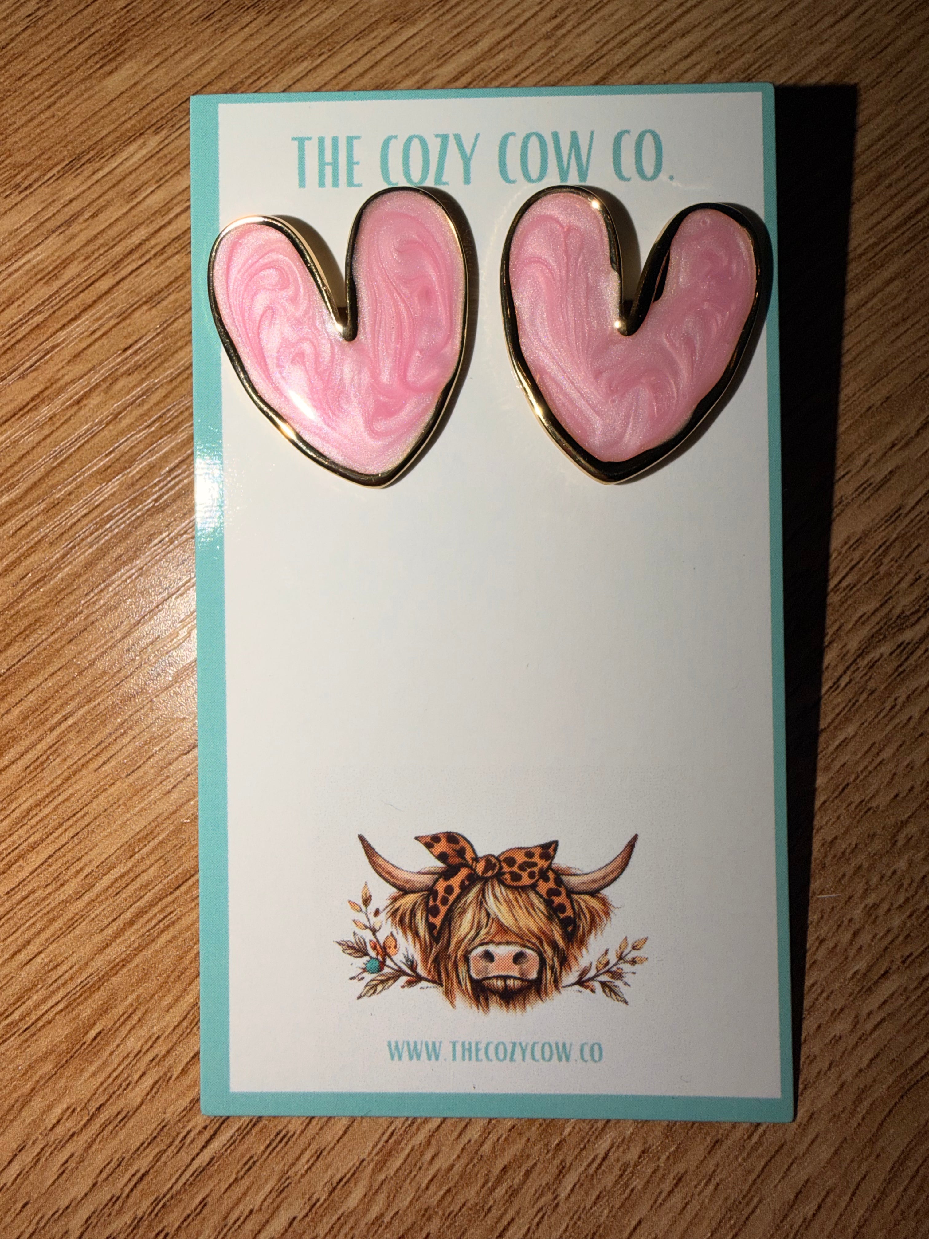 Heart studs