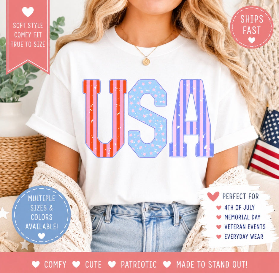 USA Stripes Tee