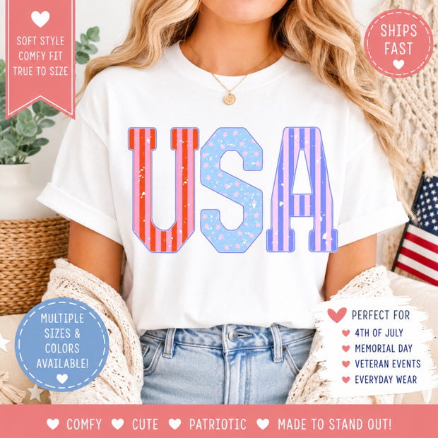 USA Stripes Tee