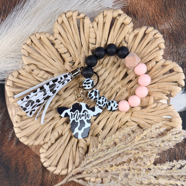 Cozy Cow Wristlet - Blush