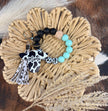 Cozy Cow Wristlet - Mint