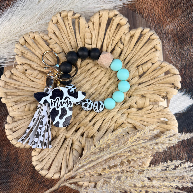 Cozy Cow Wristlet - Mint