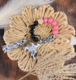 Cozy Cow Wristlet - Pink