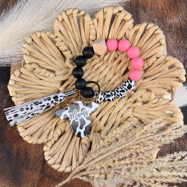 Cozy Cow Wristlet - Pink