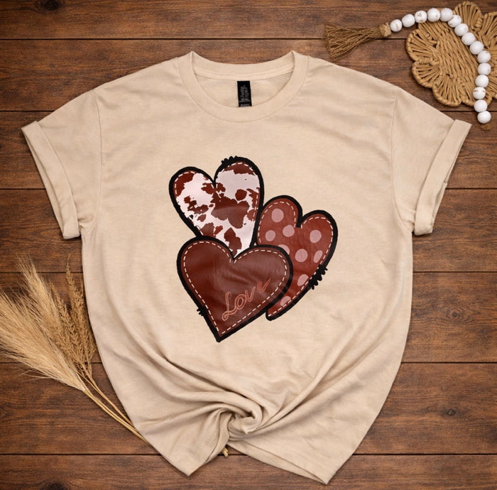Western hearts tee