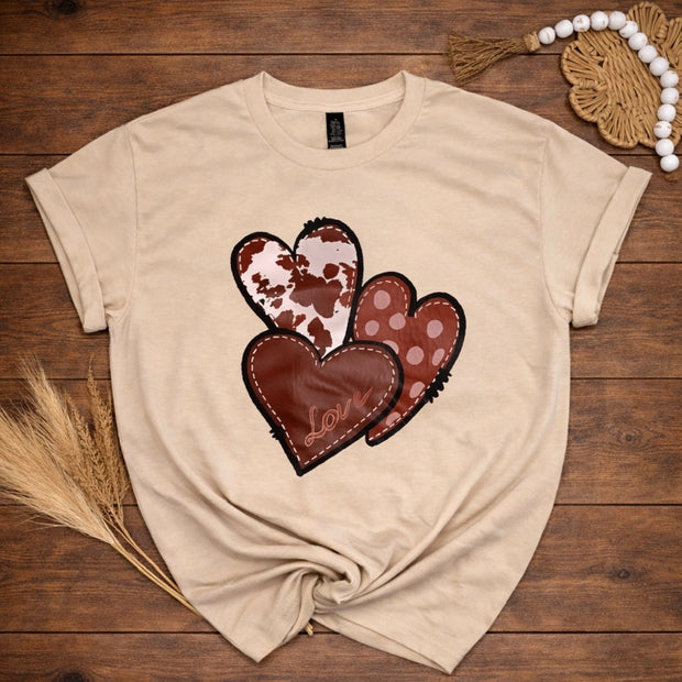 Western hearts tee